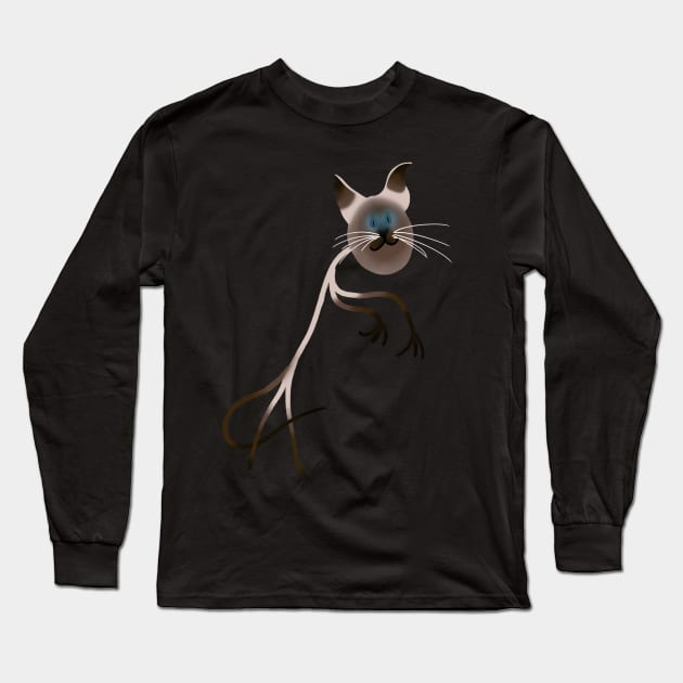 A Normal Cat Long Sleeve T-Shirt by AncientBiscuit